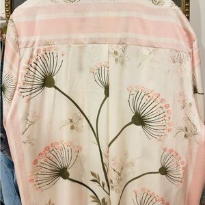 Chic Pink and Cream Floral Shirt and pants